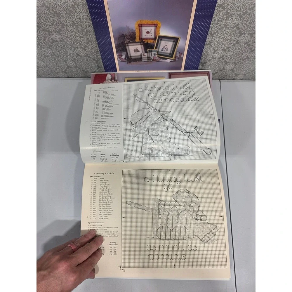 24-Vintage Alma Lynne Designs At Your Leisure Counted Cross Stitch Patterns Book